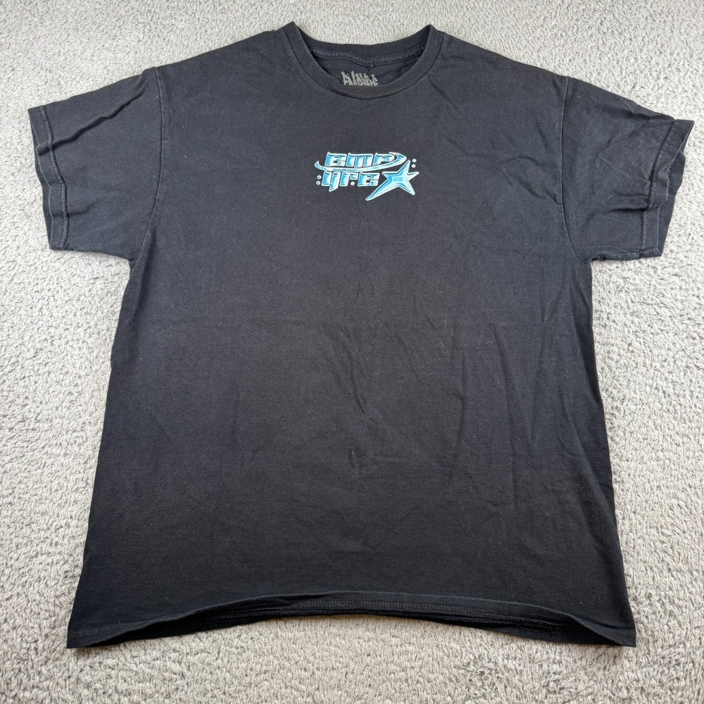 Empyre Y2K Star Men's Logo Short Sleeve Black Shirt Size Large
